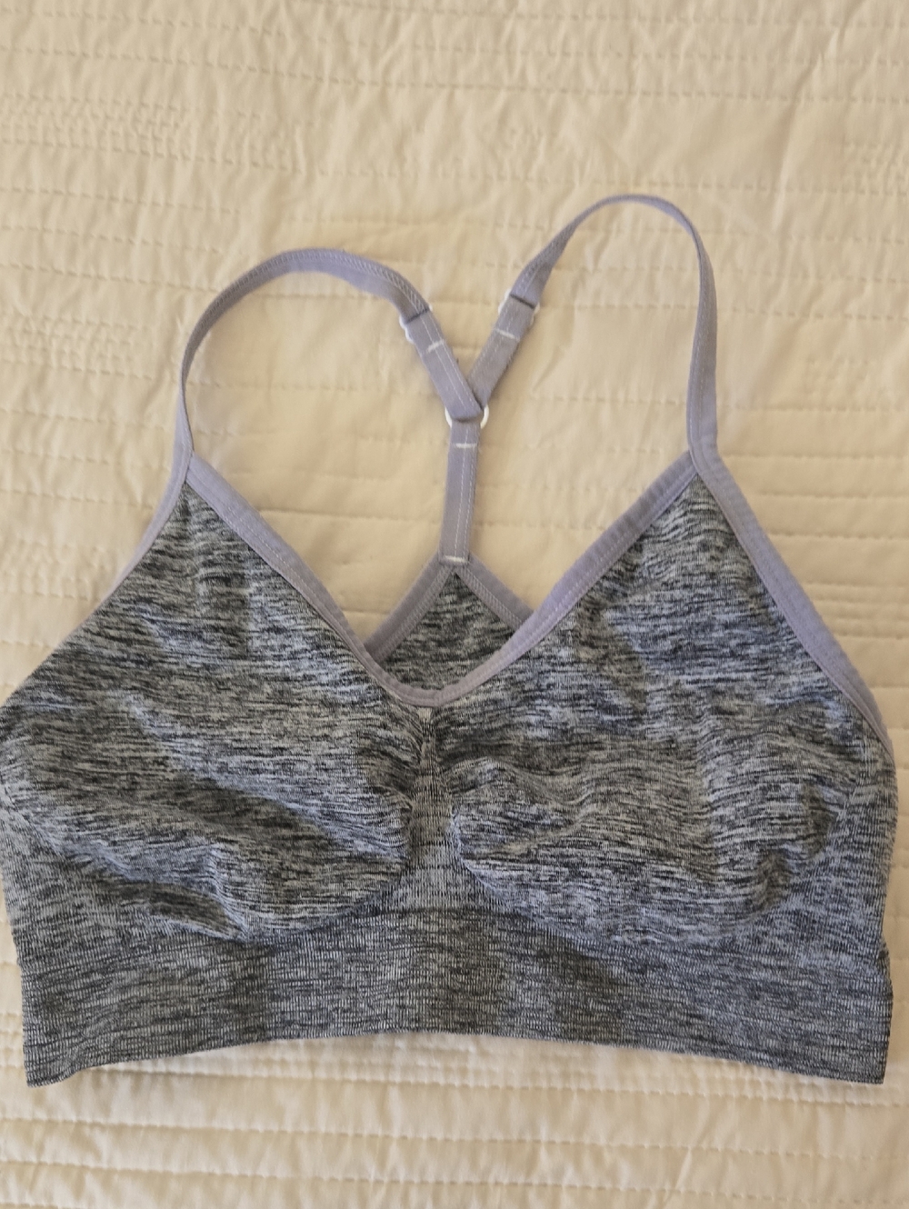 Seamless Heather Gray Sports Bralette